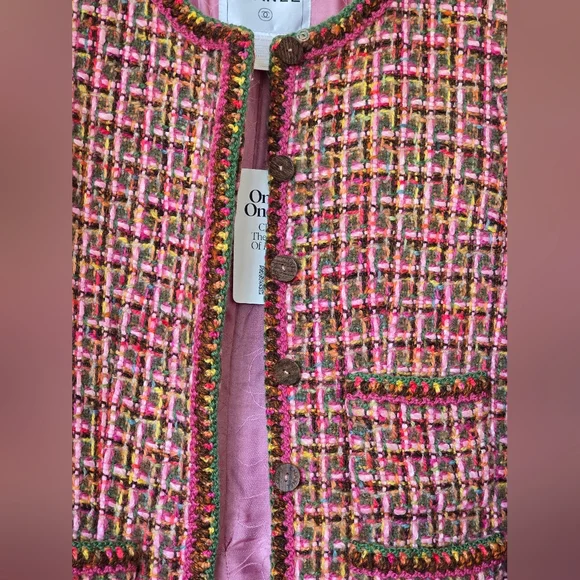 Chanel 01A Fantasy Tweed Pink Jacket 36Fr - Picture 13 of 15